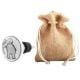 2 Pieces Grey Elephant Ceramic Flat Wine Bottle Stopper